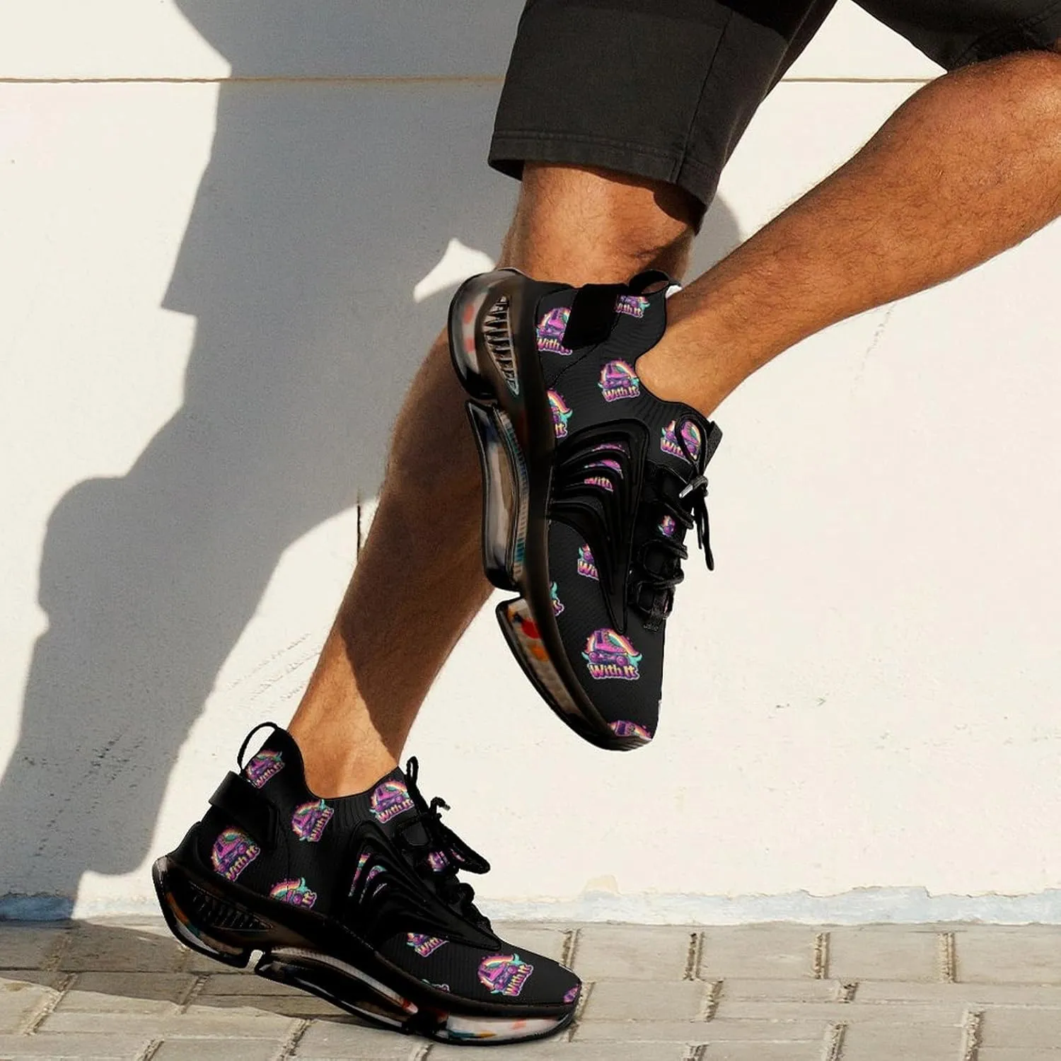 Roll Roller Skates Funny Men's Sneakers Novelty Lightweight Elastic Running Shoe Tennis Sporting Shoes