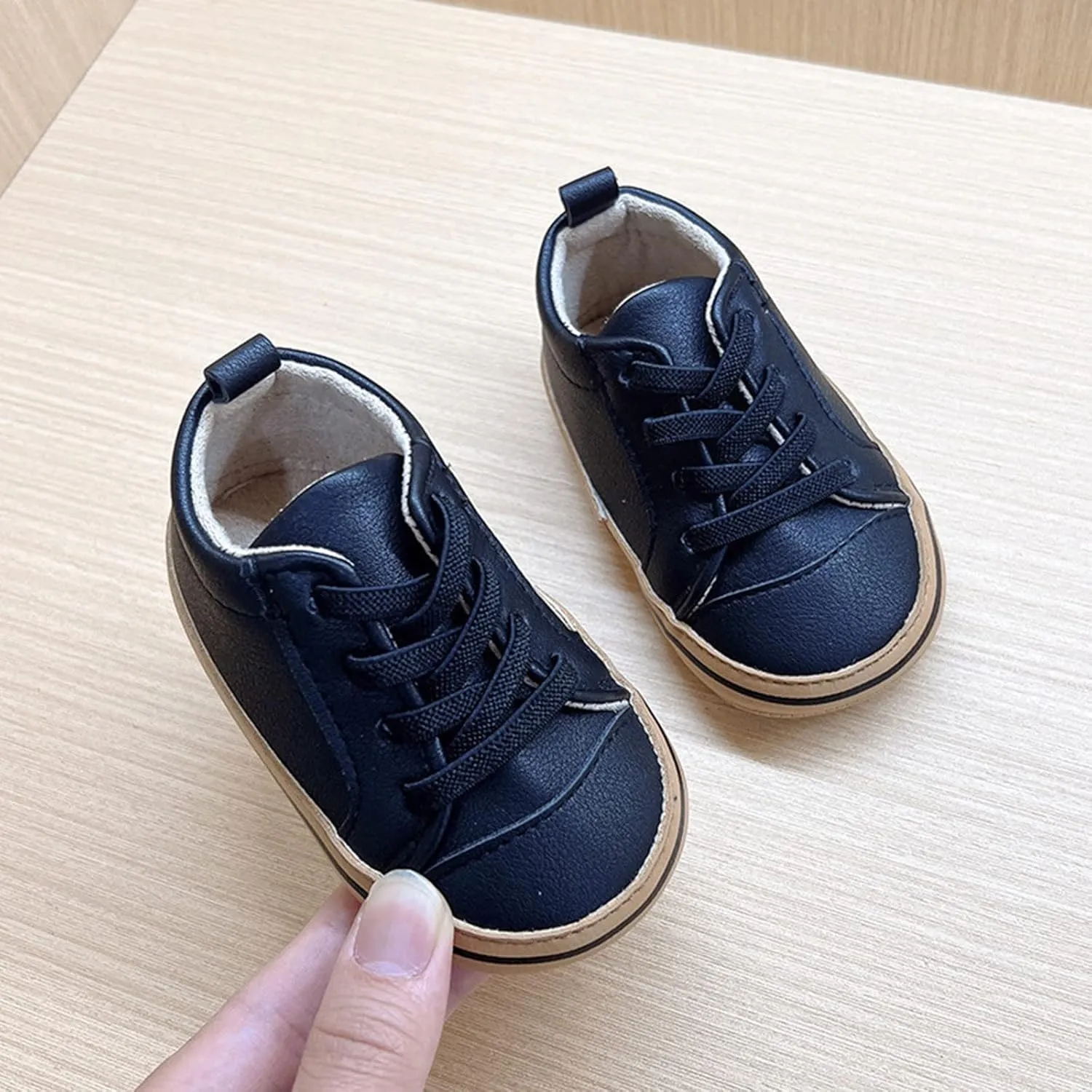 Spring and Summer Children and Infants Toddler Shoes Boys and Girls Floor Sports Shoes Flat Soles Light and Comfortable Lace Up and Colorblock Sneaker High Top