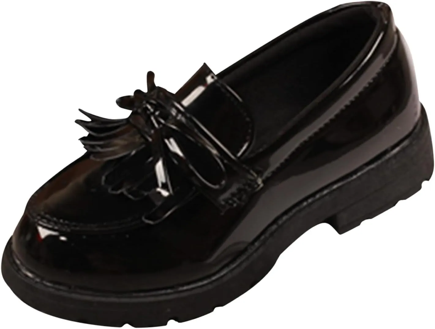 Toddler Girl??s Dress Shoes Comfort Lace-Up Oxford Shoes Loafer Flat (Toddler/Little Kid) Slip On Leather Shoes for Kids