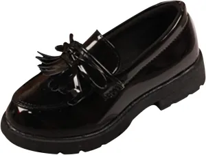Toddler Girl??s Dress Shoes Comfort Lace-Up Oxford Shoes Loafer Flat (Toddler/Little Kid) Slip On Leather Shoes for Kids