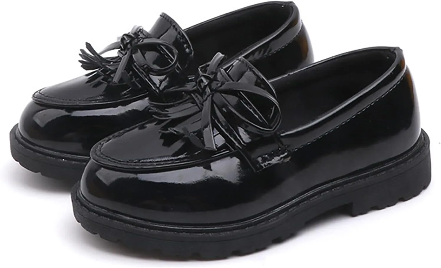 Toddler Girl??s Dress Shoes Comfort Lace-Up Oxford Shoes Loafer Flat (Toddler/Little Kid) Slip On Leather Shoes for Kids