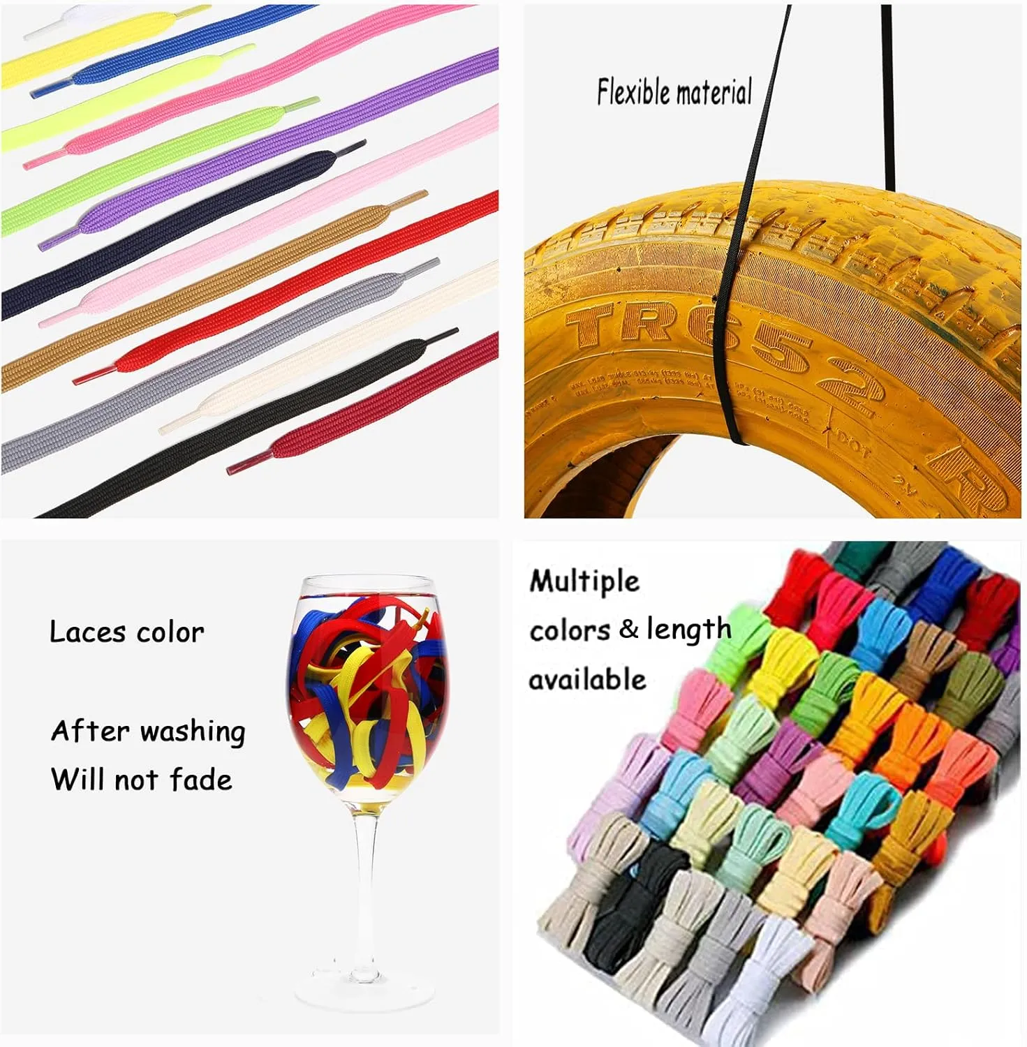 UGY Shoe Laces for Sneakers | Flat Shoelaces | Athletic Shoes Strings