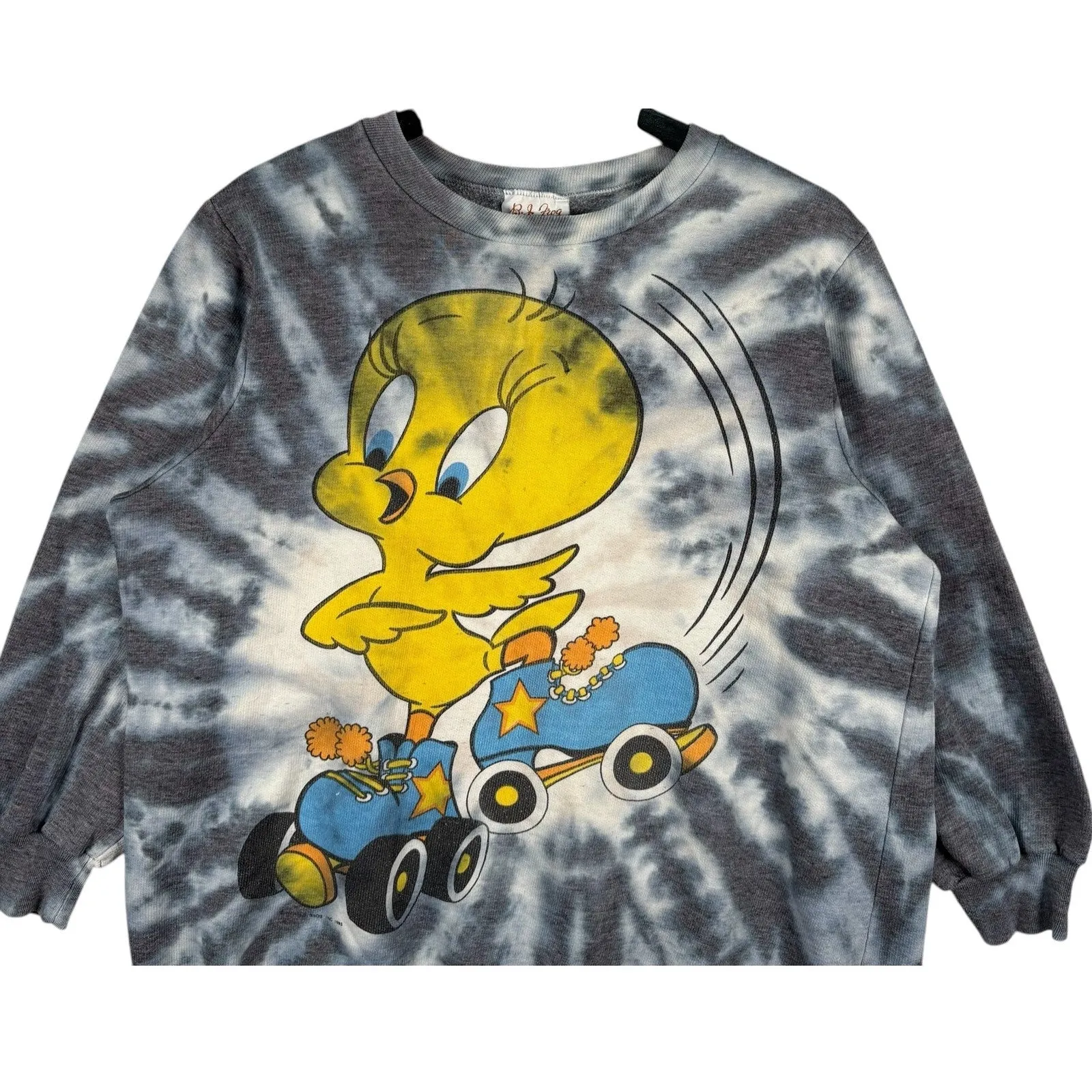 Vintage Looney Tunes Tweety Bird Tie Dye Long Sleeve 90s