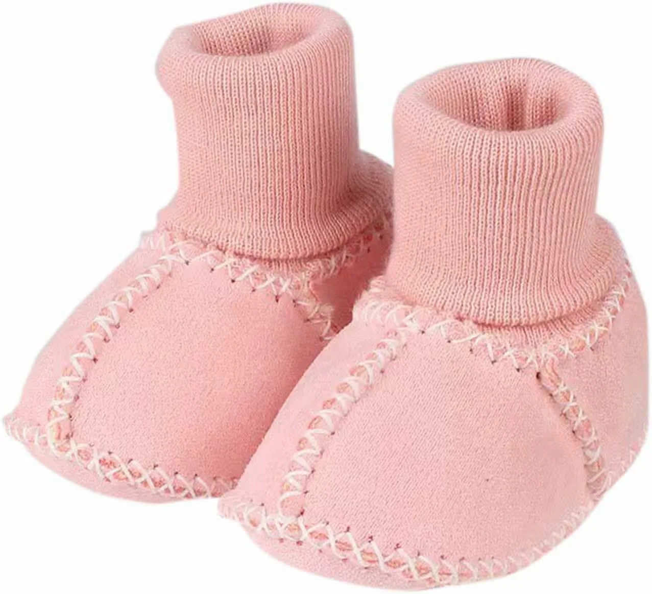 Warm Baby Sock Shoes Baby Floor Shoes Sneakers Infant Socks Shoes Indoor Girls Boys Anti-Slip Solid First Warm Walking Boots Crib Shoes