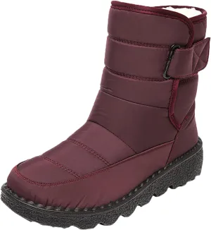 Winter Boots for Women Wide Width Waterproof Snow Boots for Women Size 7 Wide Slip on Boots for Women Ankle Booties Winter Womens Waterproof Boots Tall Tall Winter Boots for Women Pull on