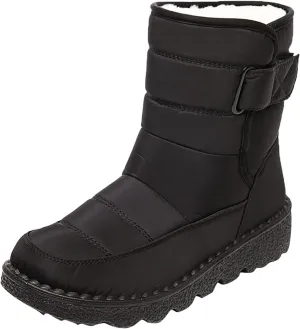 Women Snow Boots Waterproof Snow Boots Womens Winter Ankle Boots Ladies Warm Fur Lined Booties Waterproof Snow Boots Women Pull on Winter Womens Boots Slip on Botas De Nieve Mujer