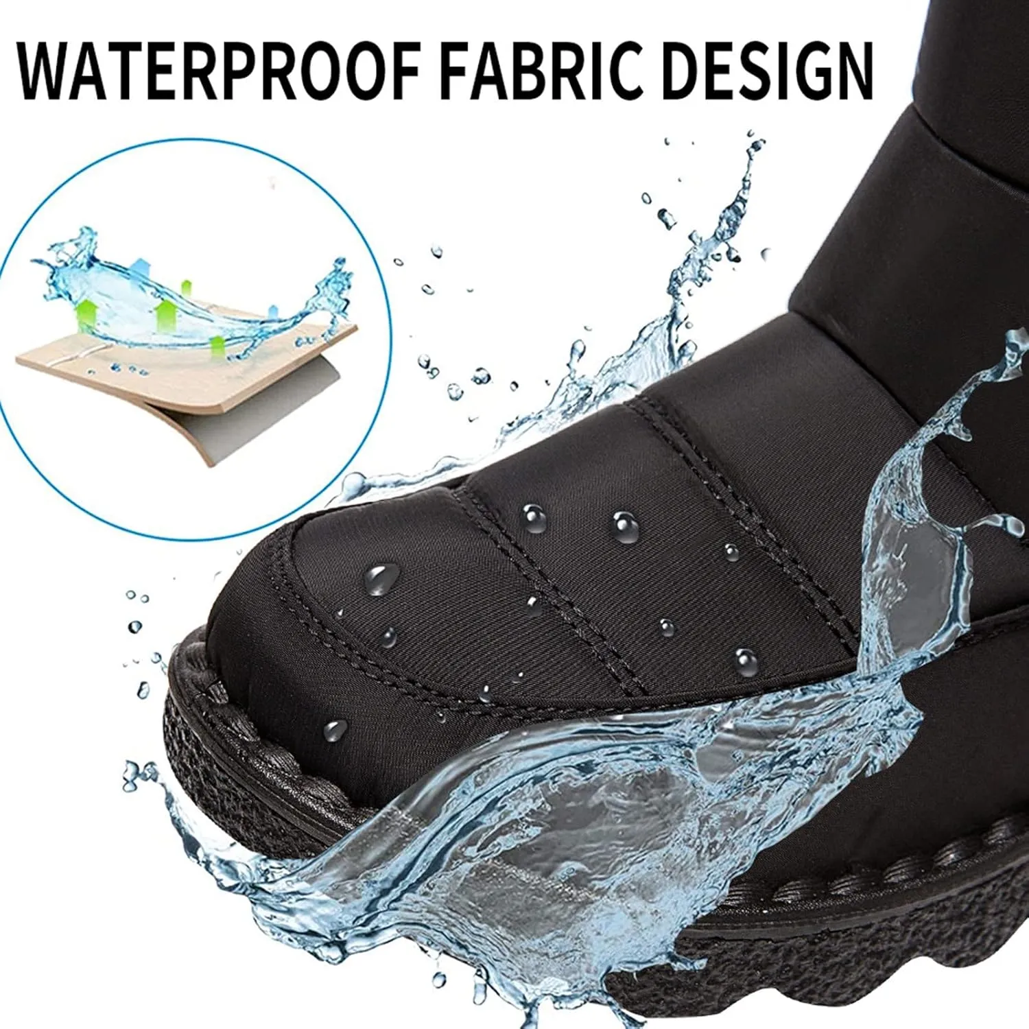 Women Snow Boots Waterproof Snow Boots Womens Winter Ankle Boots Ladies Warm Fur Lined Booties Waterproof Snow Boots Women Pull on Winter Womens Boots Slip on Botas De Nieve Mujer