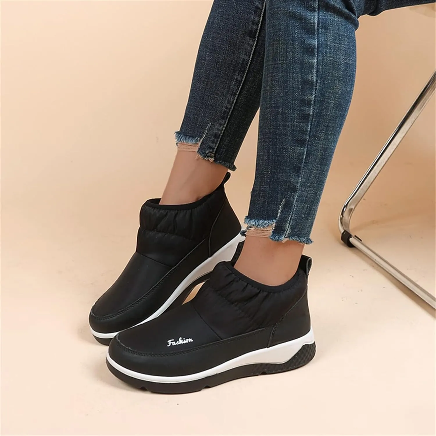 Women Snow Boots Winter Shoes Non Slip Winter Boots Woman Warm Winter Waterproof Boots Women Arch Support Womens Waterproof Snow Walking Boots Botas TRmicas Para Mujer Sport