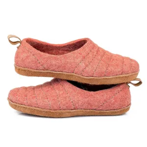 Women's Boiled Wool Slipper with Non Slip Soles - Felted Wool slippers