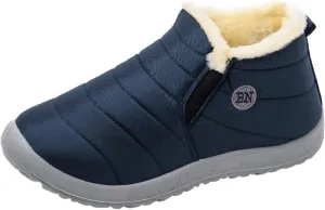 Womens Snow Boots Waterproof Insulated Pull on Womens Lightweight Hiking Snow Boots Womens Snow Boots Wide Calf Boots for Snow Women Botas Bajitas Elegantes De Mujer Para El Frio