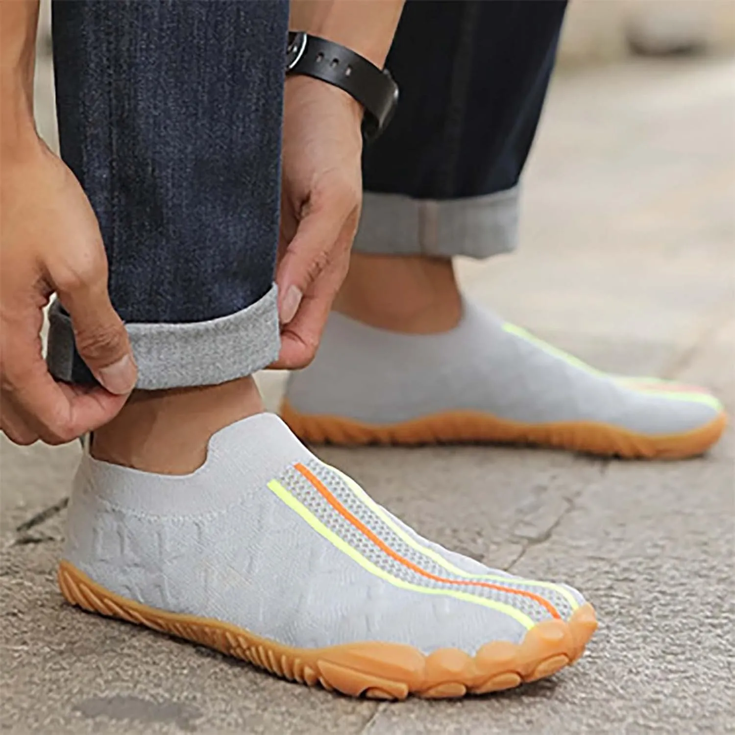 Women's Soft Orthopedic Shoes Breathable Woven Go Walking Slip On Foam Shoes Arch Support Hands Slip Women Shoes Size 12