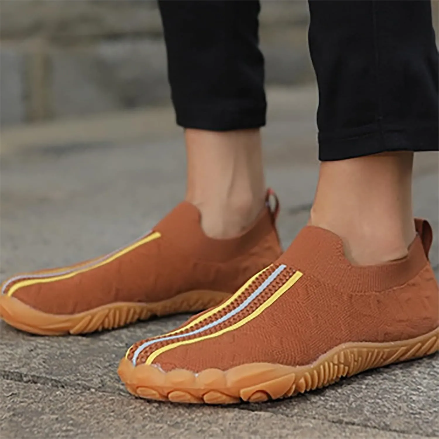Women's Soft Orthopedic Shoes Breathable Woven Go Walking Slip On Foam Shoes Arch Support Hands Slip Women Shoes Size 12