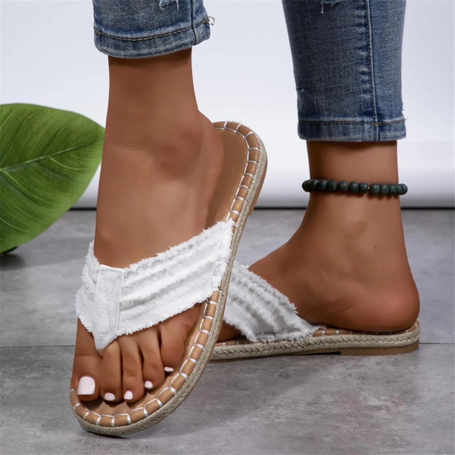 ZKXYFFS Womens Casual Flip Flops Sandals Comfortable Cushion Arch Support Walking Fisherman Sandal Lightweight Non-Slip Summer Beach Slippers